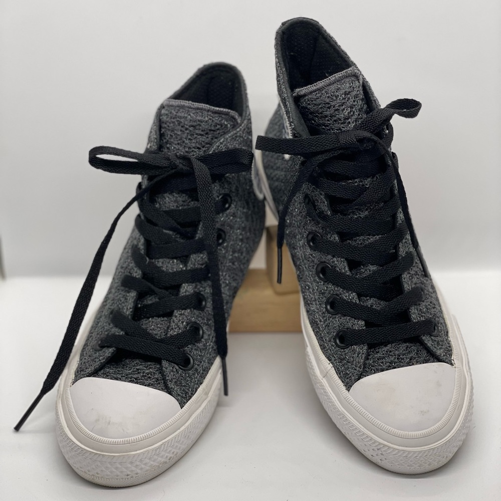Women’s Size 6 Black / Grey High Spacer Mesh Thunder Converse Hightops